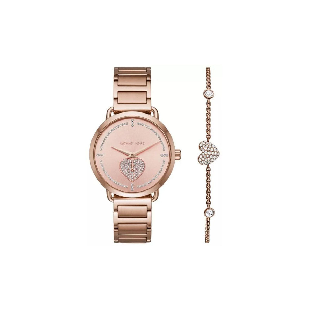 Michael Kors MK3827 Women’s Watch 36 Mm Rose Gold Gift Set